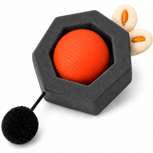 Interactive Cat Puzzle Toy Set – Treat Dispensing Enrichment Toy with Ball, Plush Mouse and Feather Teaser for Cats