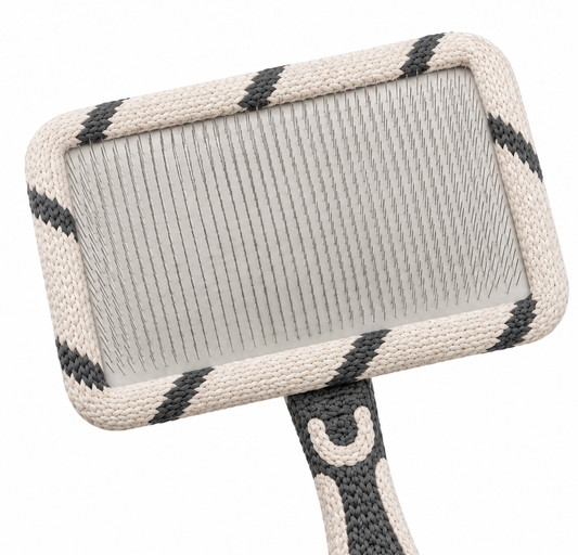 Self Cleaning Slicker Dog Brush – Rectangular Pet Grooming Brush for Shedding, Detangling and Coat Maintenance