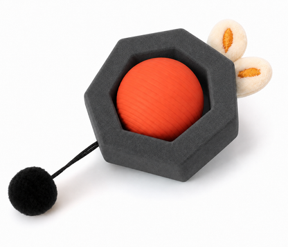 Interactive Cat Puzzle Toy Set – Treat Dispensing Enrichment Toy with Ball, Plush Mouse and Feather Teaser for Cats