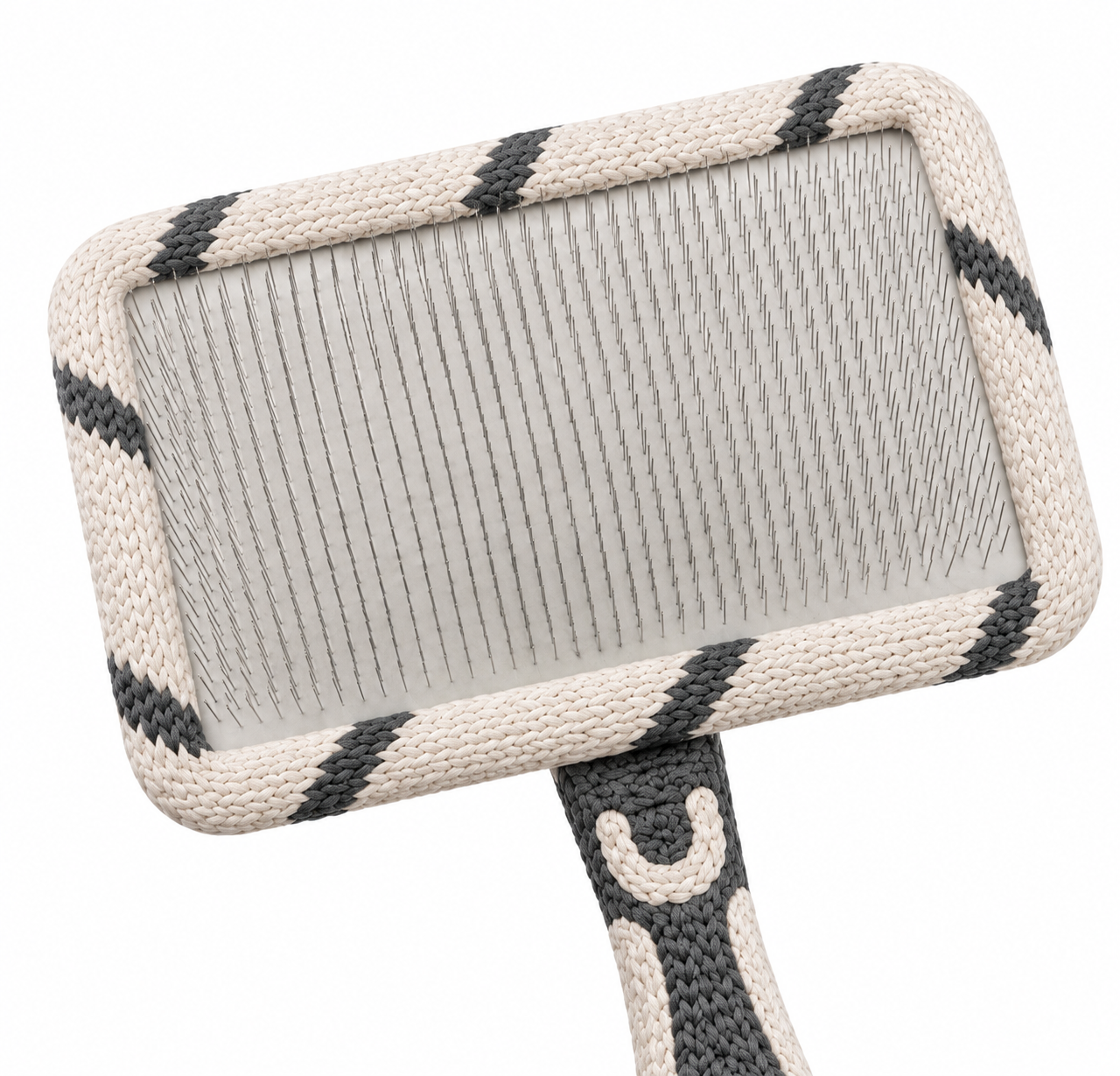 Self Cleaning Slicker Dog Brush – Rectangular Pet Grooming Brush for Shedding, Detangling and Coat Maintenance