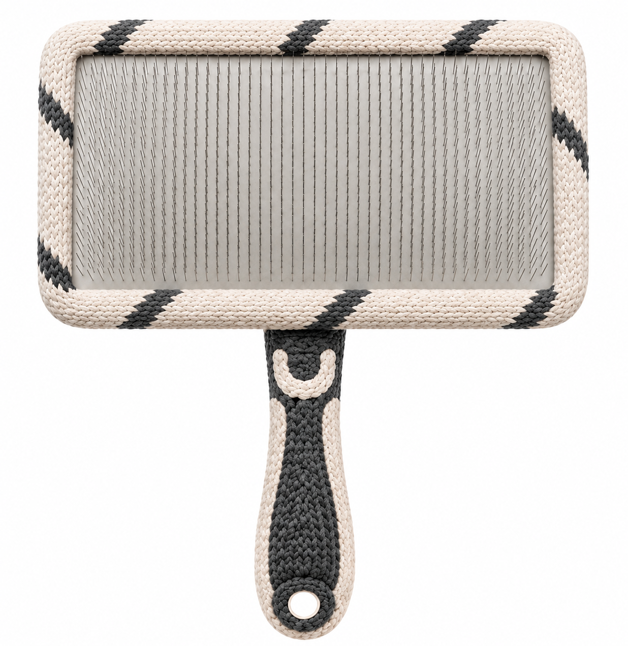 Self Cleaning Slicker Dog Brush – Rectangular Pet Grooming Brush for Shedding, Detangling and Coat Maintenance